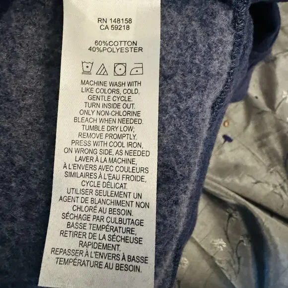 NWT Pendleton Crater Lake OR Spell Out National Park Women M Hoodie Blue Gray - Picture 8 of 9